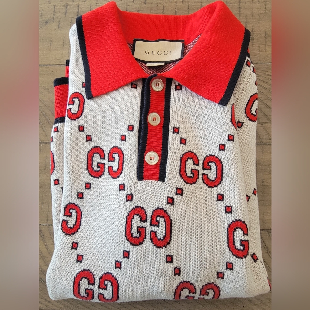 Gucci GG cotton Jacquard polo shirt